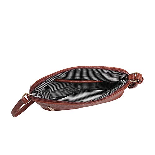 Image of SG SUGU Lunar Lightweight Medium Dome Crossbody Bag Shoulder Bag with Tassel | Zipper Pocket | Adjustable Strap