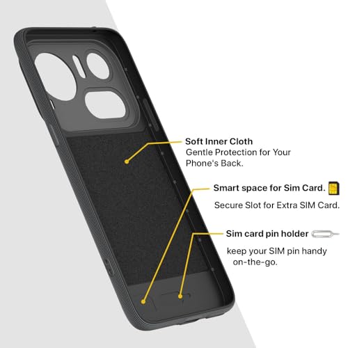 Image of Shockproof Case Compatible with Nothing Phone (4a) Pro 5G | Full Camera Protection | TPU Flexible Back Cover for Nothing Phone (4a) Pro 5G (Graphite Grey)