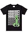 Minecraft T Shirt Boys Creeper Manga Corta Black Game Top 11-12 años