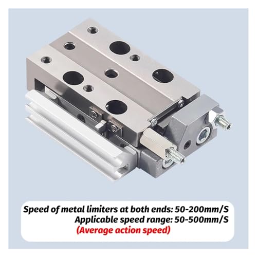 Cylindre à glissière MXJ8-20 micro pneumatique type SMC pour guidage de précision