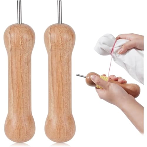 Herramientas para teñir con nudos y kit de bobinado textil con madera 3