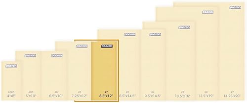 Miniatura 3 de Paquete de 100 sobres de burbujas de papel de estraza acolchados de 8.5 x 12 pulgadas, sobres de correo amarillos para documentos y paquetes,