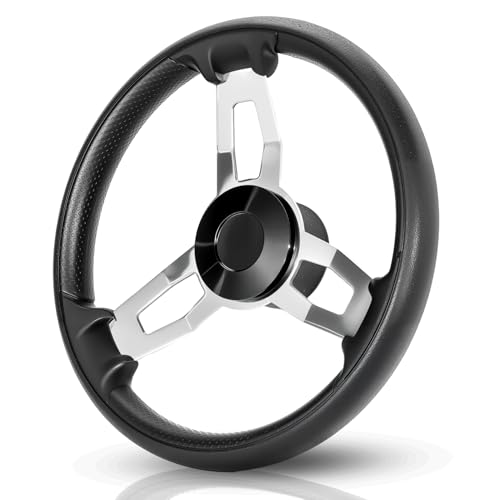 Marinebaby 13.5 inch stainless steel steering wheel image