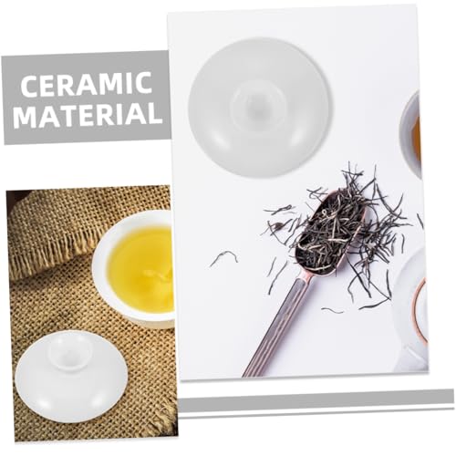 Tapas para tazas de cerámica PRETYZOOM pack de 5 piezas para cubrir mug 6