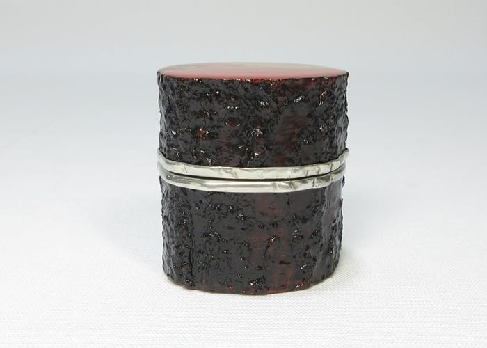 Amazon.co.jp: 【G2076】茶道具山中塗長谷川祐斎玄々斎好写筆柿香合裏  