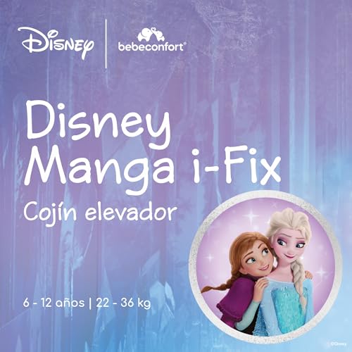 Miniatura 2 de Bebeconfort Disney Manga I-Fix Asiento Elevador Isofix, Silla Coche Frozen Para Niños Y Niñas De 6 A 12 Años, 22-36 Kg, 128-150 Cm, Portátil, Cómodo, Compacto, Ligero, Authentic Frozen