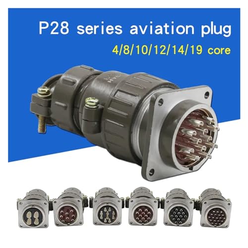 Conector circular enchufe aviación serie P32 10 núcleos 32mm miniatura 3
