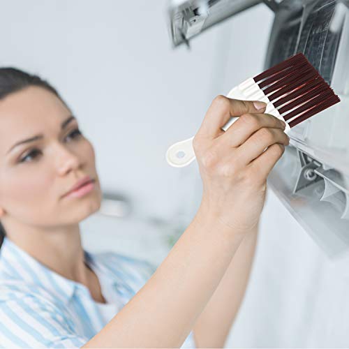 4 Packs Air Conditioner Condenser Cleaning Brush Refrigerator Coil Brush Hvac Coil Cleaner Brush Small Plastic Whisk Brush (Brown) #TOP4