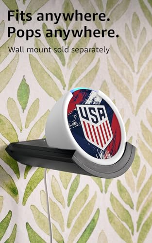 Image of Amazon Echo Pop (newest model) | Officially Licensed U.S. Soccer Limited-Edition (White)