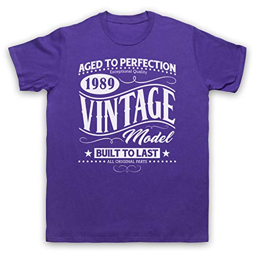 T-Shirt 1989 Vintage Hommes Look Rétro Idéal pour les Sorties Week-end
