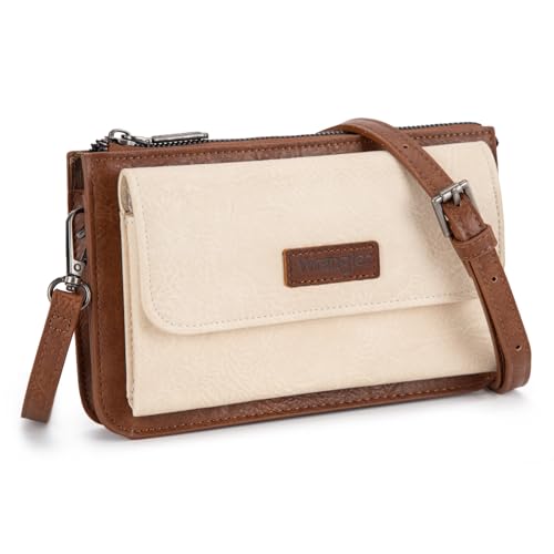 Image of Wrangler Crossbody Wallet for Women RFID Clutch Phone Purse with Credit Card Slots | RFID