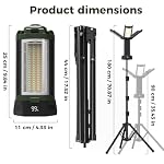 450W Solar 45000MAh Camping Light with Stand Rechargeable LED Work Light - Image 7