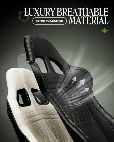 Image of GTPLAYER ACE-PRO Music Gaming Chairs - Built-in Speakers, App Support & Bluetooth Control, Computer Game Chairs with Footrest for Adults, Ergonomic, Reclining, Linkage Armrest, Black