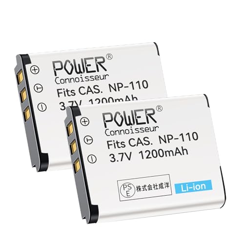 Amazon | 「Power-connoisseur」Casio NP-110、NP-160交換バッテリー