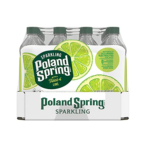 Poland Spring Lime Sparkling Water 24 Pk, 0.5 Lt #TOP4