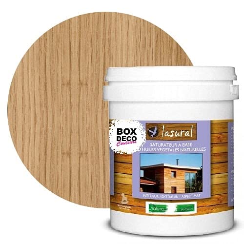 SATURATEUR Teinte Chêne Clair bois naturel intérieur et extérieur Lasural Natura - 1L - 12m² Cover