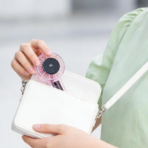Mini ventilador de mano recargable con velocidad ajustable para verano 6