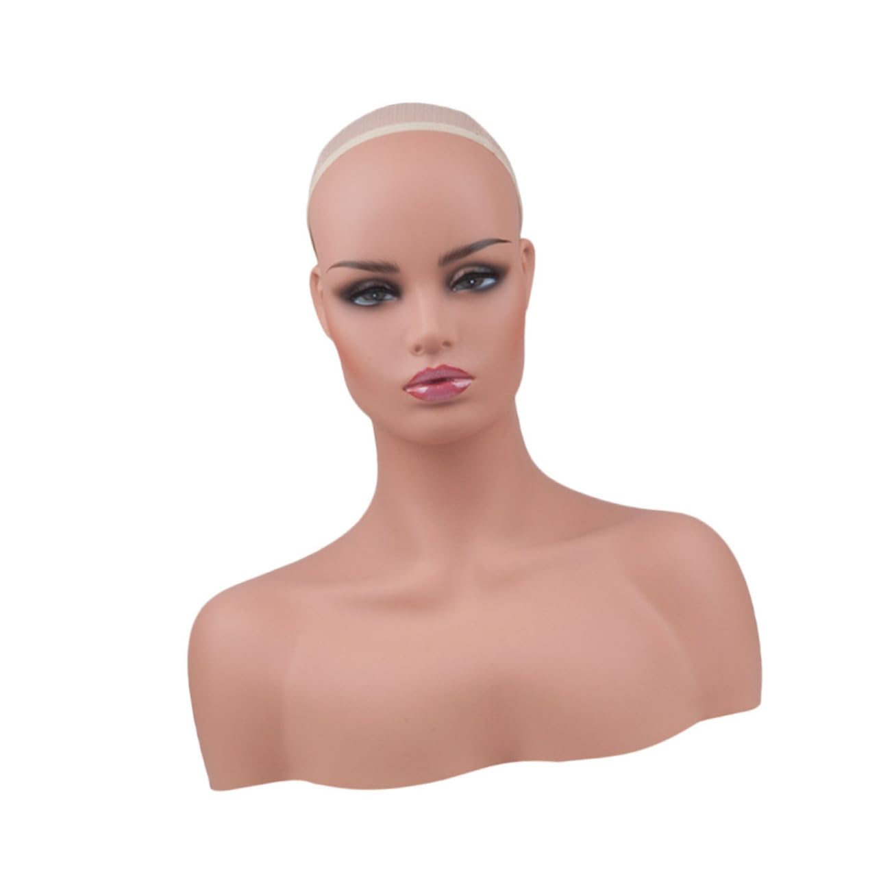 FOMIYES Female Bust Wig Display Head Lightweight Mannequin Head Shoulder for Diy Ornaments