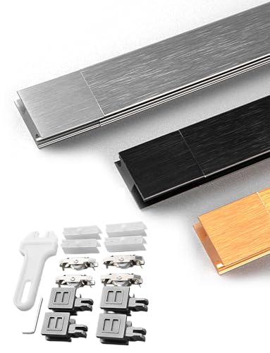 Rail pour vitrine en verre acrylique gris pour sublimer votre salon
