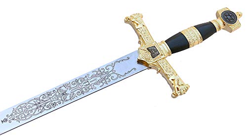 Medieval Middle Ages Sword & Matching Scabbard 33 inch Overall with 23" Blade (Prince's Sword)