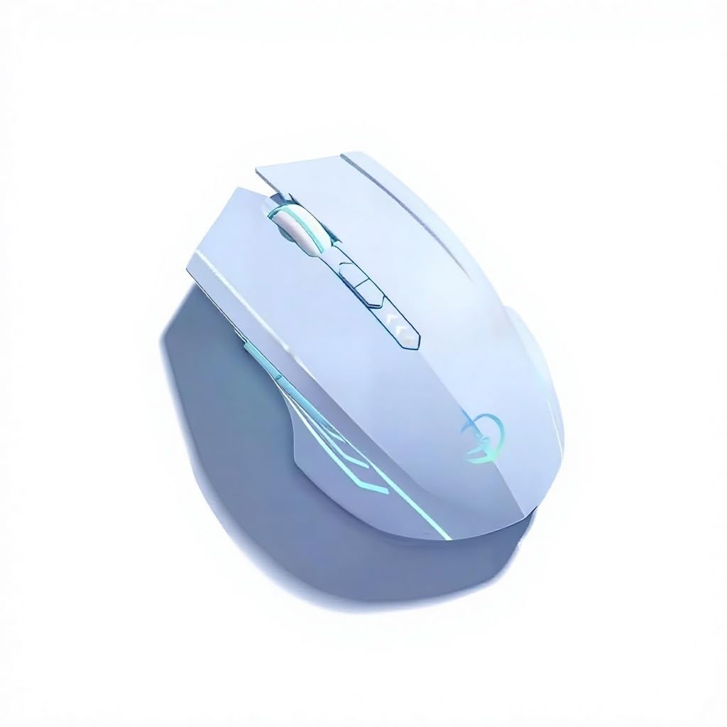 holy sword M800 Dual - Mode Gaming Mouse | Wired Charging / 2.4G Wireless/Bluetooth | 3200 DPI | RGB Lighting (Blue)-image-4