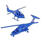 Picture of TimMee Air Support Helicopters - 2pc Blue Plastic Army Men Choppers US Made