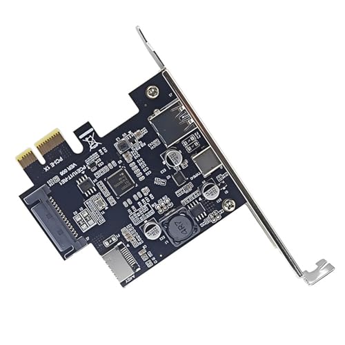YUGSHNKFC USB3.2 Gen1 5Gbps Expansion Card with USB+TypeC+TypeE Front PCIe to USB Adapter for Desktops