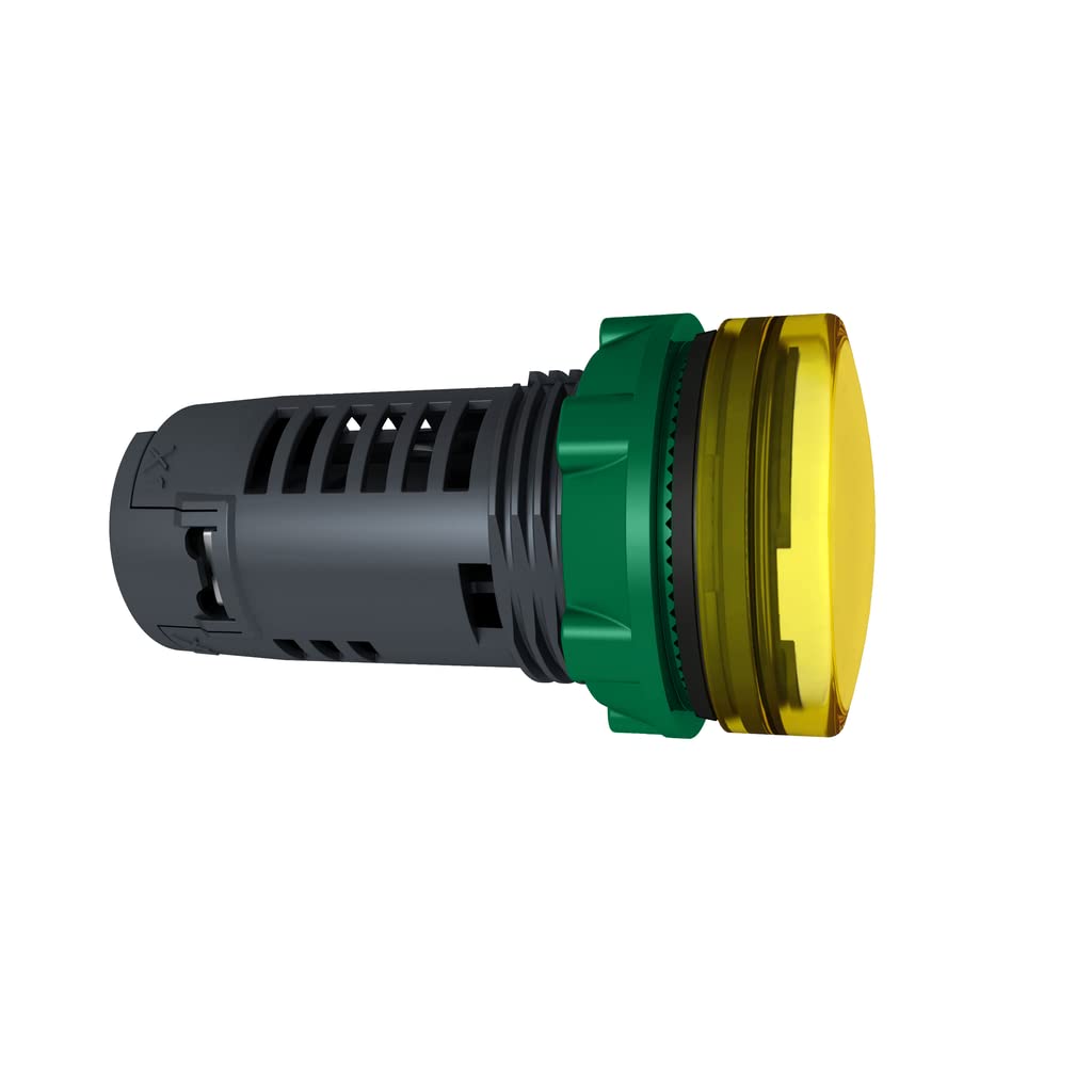 Piloto luminoso amarillo monobloque 120V para panel de control modular 2