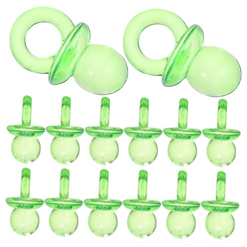 LIOOBO 2Bags Mini Pacifiers Adorable Transparent Pacifiers for Shower Games Decorations Favors for Guests Total for Boy Girl Celebrations