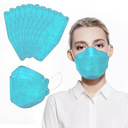 Image of KN95 Face Masks for Adults 50 Pack, 5-Ply Blue Disposable Face Mask Against PM 2.5 Smoke & Dust, Filtration Efficiency 95%