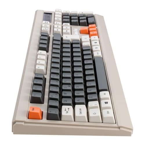 Teclado ABNT2 de Membrana com Fio Design Retrô Cabos e Plugs (A)