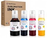 Sublimation Ink for Epson EcoTank ET-2800 ET-2850 ET-15000 ET-4800 ET-2400 ET-2720 ET-2760 127ml Black + 70ml CMY...
