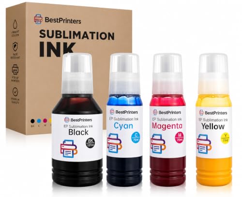 Sublimation Ink for Epson EcoTank (Black + CMY)