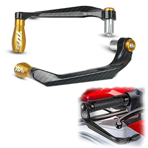 Protège-mains moto Yamaha YZF R125, protection haut de gamme de levier frein embrayage or