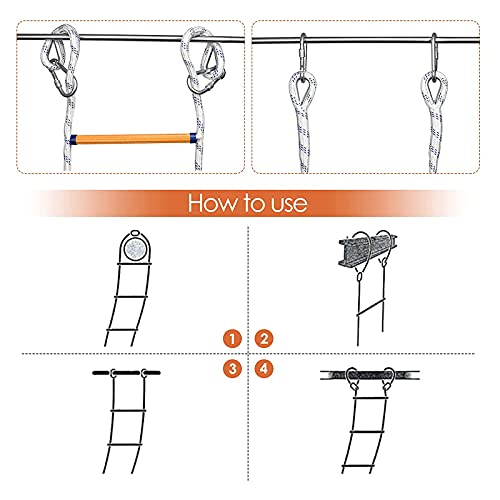 Échelle de sécurité de 3 mètres, solution de secours durable - 6