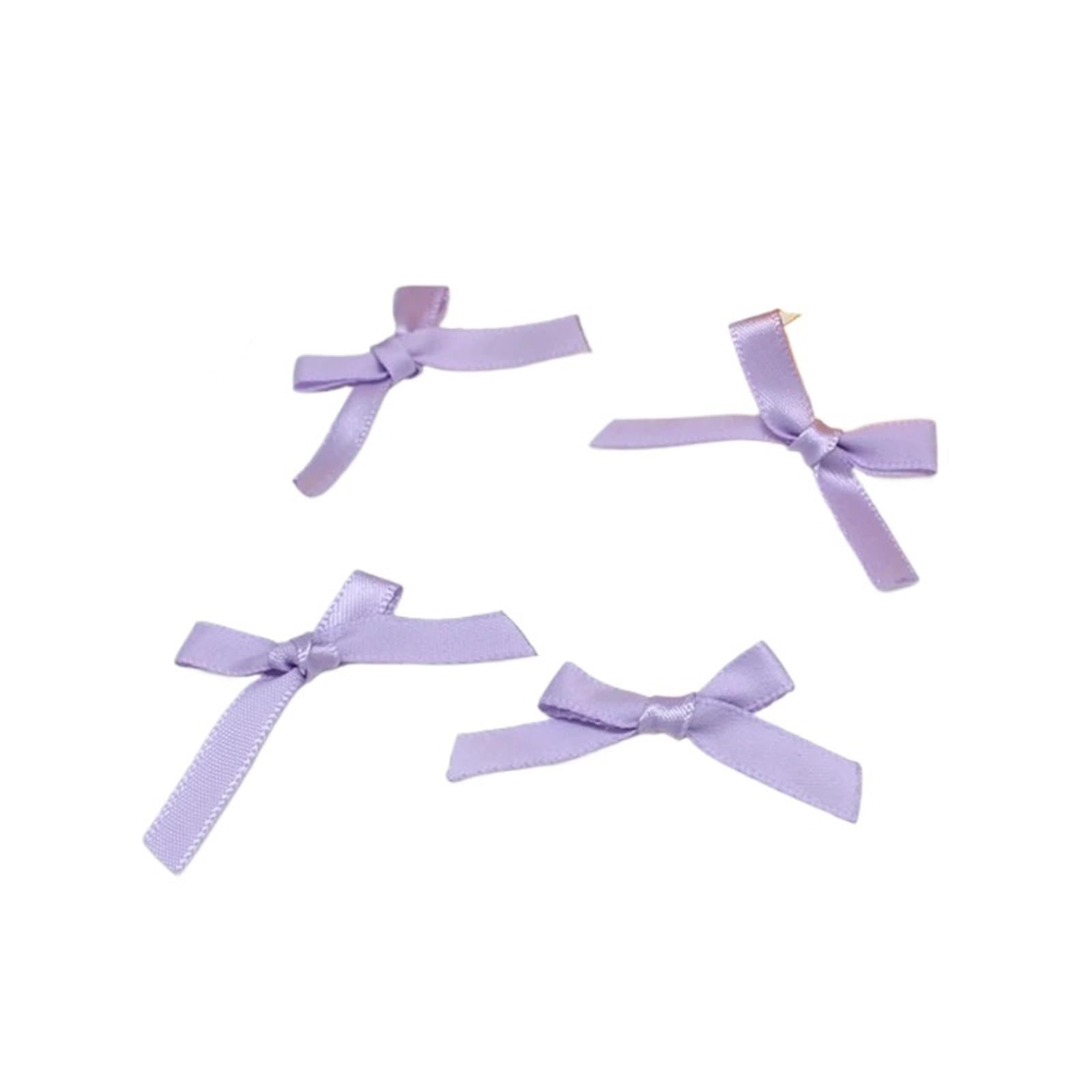 UJEDFHV Mini Bow Ribbon Bows Small Satin Bow Flower DIY Crafts Flowers Craft Decoration for DIY Crafts(100pcs,Color 11)
