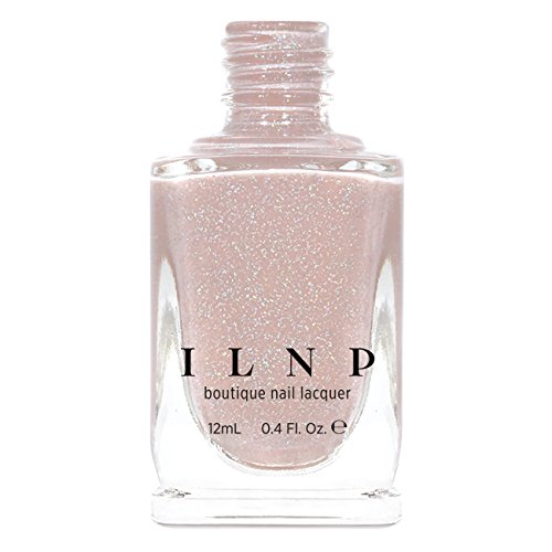 ILNP Birthday Suit - Cashmere Pink Holographic Nail Polish, Neutral Nude, Chip Resistant Manicure, Non-Toxic, Vegan, Cruelty Free, 12ml