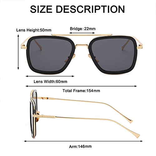 Steampunk Men Sunglasses Sun Glasses Vintage Metal Eyewear Sunglass UV400 Male2