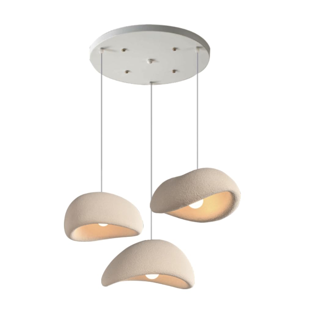 Moderne Hängeleuchte Kreative Pendelleuchte Wabi-Sabi Pendelleuchte E27 Esstisch Lampe Nordic Style Schlafzimmer Wohnzimmer Esszimmer Küche Hängelampe Kinderzimmer Kronleuchter(Blaiken Brown-A)