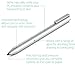Genuine Digital Stylus Pen for HP Envy/Spectre 2-in-1 Series Laptops, Support MPP with Pressure Sensitivity, Compatible HP Active Pen 1MR94AA/905512-001, Silver