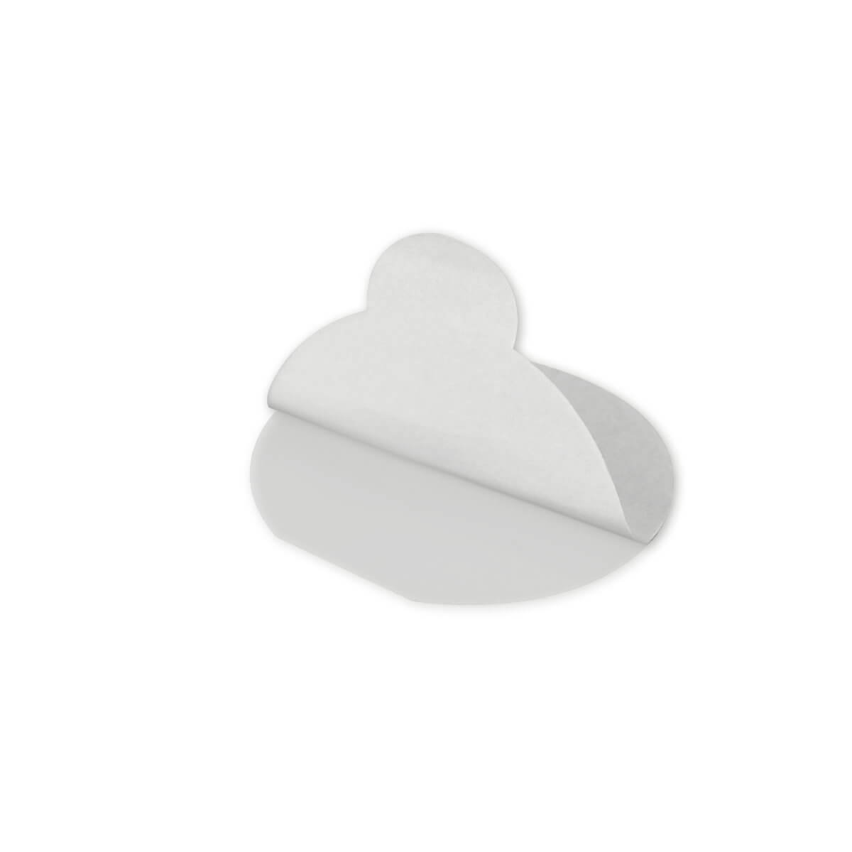 MASHPAPER 5000 Doppelklebepunkte doppelseitige Klebepunkte 20mm einseitig ablösbar transparent aus Polyesterfolie / 482020