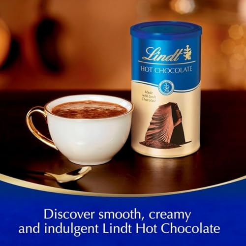 Image of Lindt Swiss Hot Chocolate Milk Powder Mix, 300g, Rich Creamy Hot Beverage Mix in Signature Blue Tin (Product Of Switzerland)