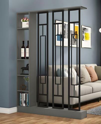 Kavie Wall Room Divider Bookshelf