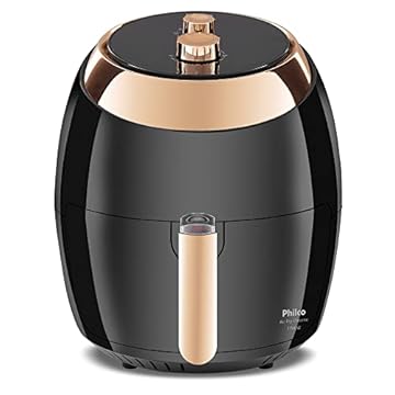 Fritadeira Air Fryer Philco Chrome 5,5 Litros Preta - 110v