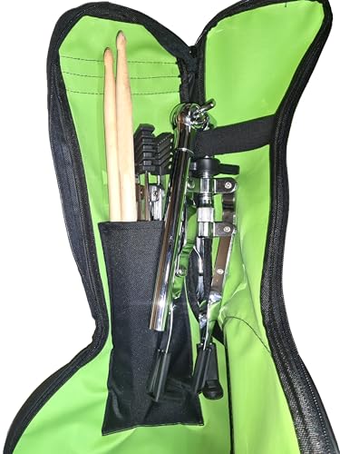 Image of Softline Pro SP-DPPK-Kit 12 inch & 10 Corners Dumbed Drum Practice Pad Kit, Double Side with Stand & Bag (SP-DPPK-43-Stick-Kit-BK)