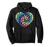 Photo Gallery tie dye paw print heartbeat this is my peace sign love dogs felpa con cappuccio Photo Gallery tie dye paw print heartbeat this is my peace sign love dogs felpa con cappuccio