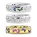 shiYsRL Exquisite Jewelry Ring Love Rings Fashion Women Butterfly Cubic Zirconia Inlaid Finger Ring Wedding Party Jewelry Wedding Band Best Gifts for Love with Valentine's Day - White US 10