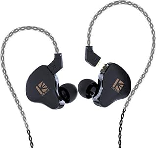 Yinyoo KBEAR OS1PRO in Ear Monitor Earbuds for Musicians, HiFi Headset Earphones Headphones Wired, Graphene Dynamic Bass Boosted Loud, Noise Canceling, Auriculares Detachable Cable (with mic, black)