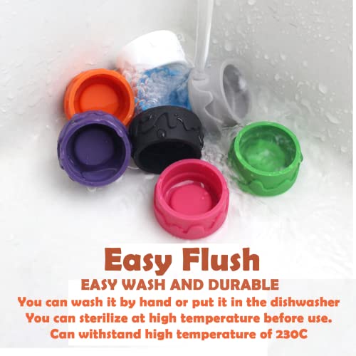 Bottle Caps, Beer Bottle Caps Silicone Reusable Soda Bottle Stopper Hat Sealer Cover For Soft Drink, Beverages, Homebrew, Kitchen Gadgets, Prevent Spillage, Dishwasher Safe, Bpa-Free (Mix, 8 Pack) #TOP4