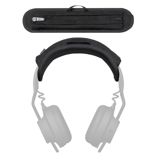Funda para cojín de diadema compatible con Aiaiai TMA-2 Move, TMA-2 Studio, TMA-1 Studio Wireless Headphone, TMA-2 Modular H03 Headband, cojín de 6mm de grosor, deslizador de cremallera sin juego, bucle para colgar miniatura 1